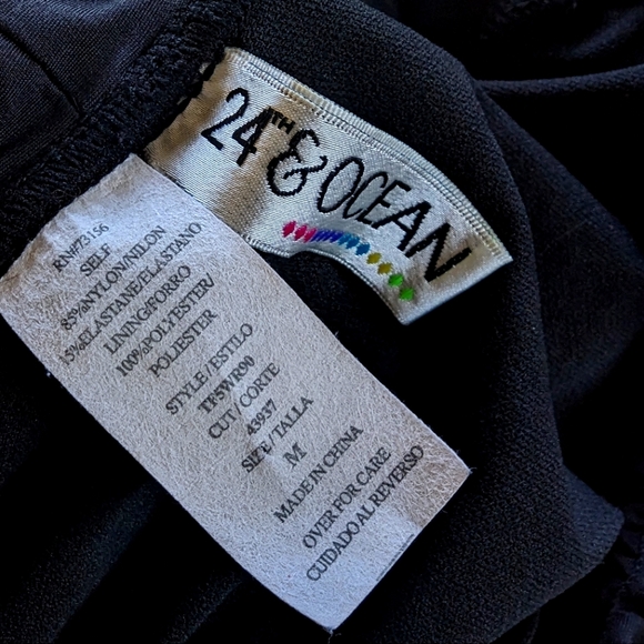 24th & Ocean Swim Shorts 🖤 Active Swim Shorts w/ bikini bottom MEDIUM - Picture 2 of 9